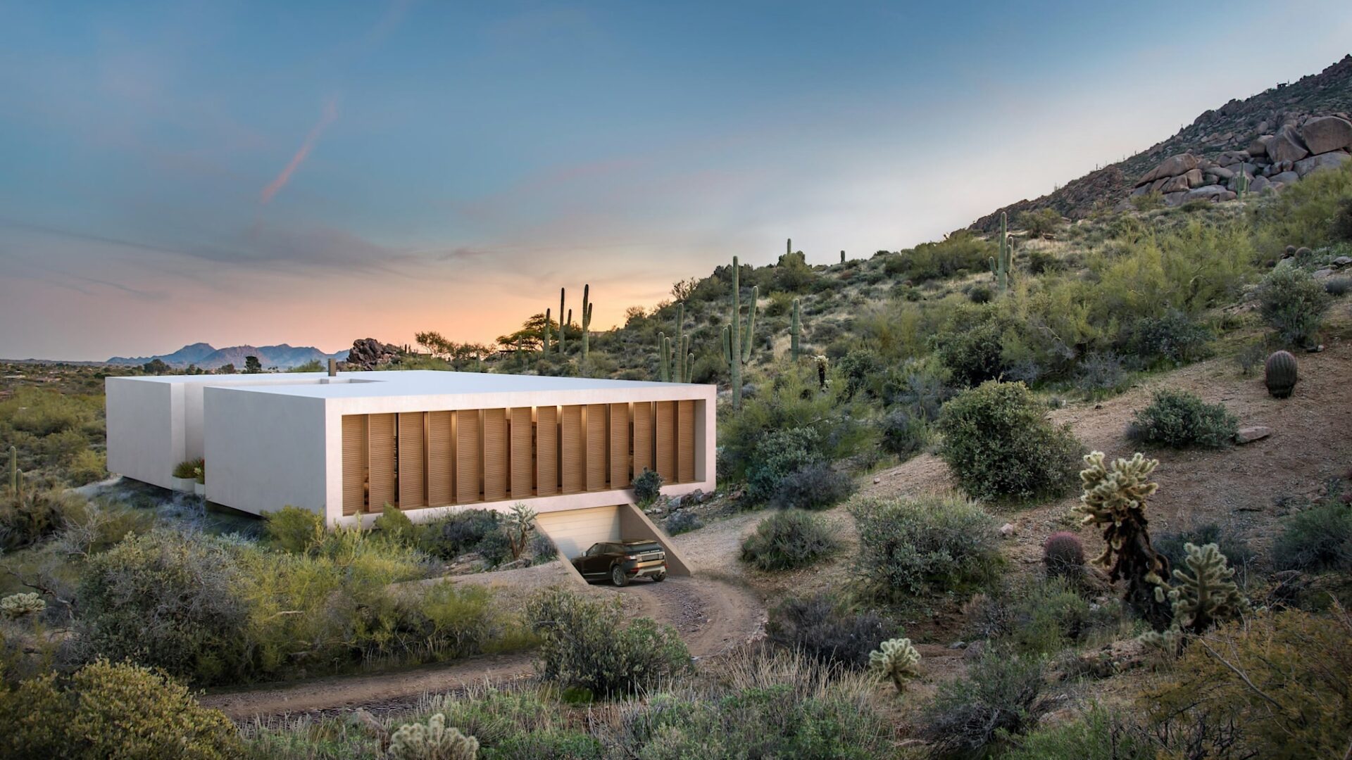 Myles Nelson McKenzie Design-Arizona Modern Home Design-Rear Elevation.