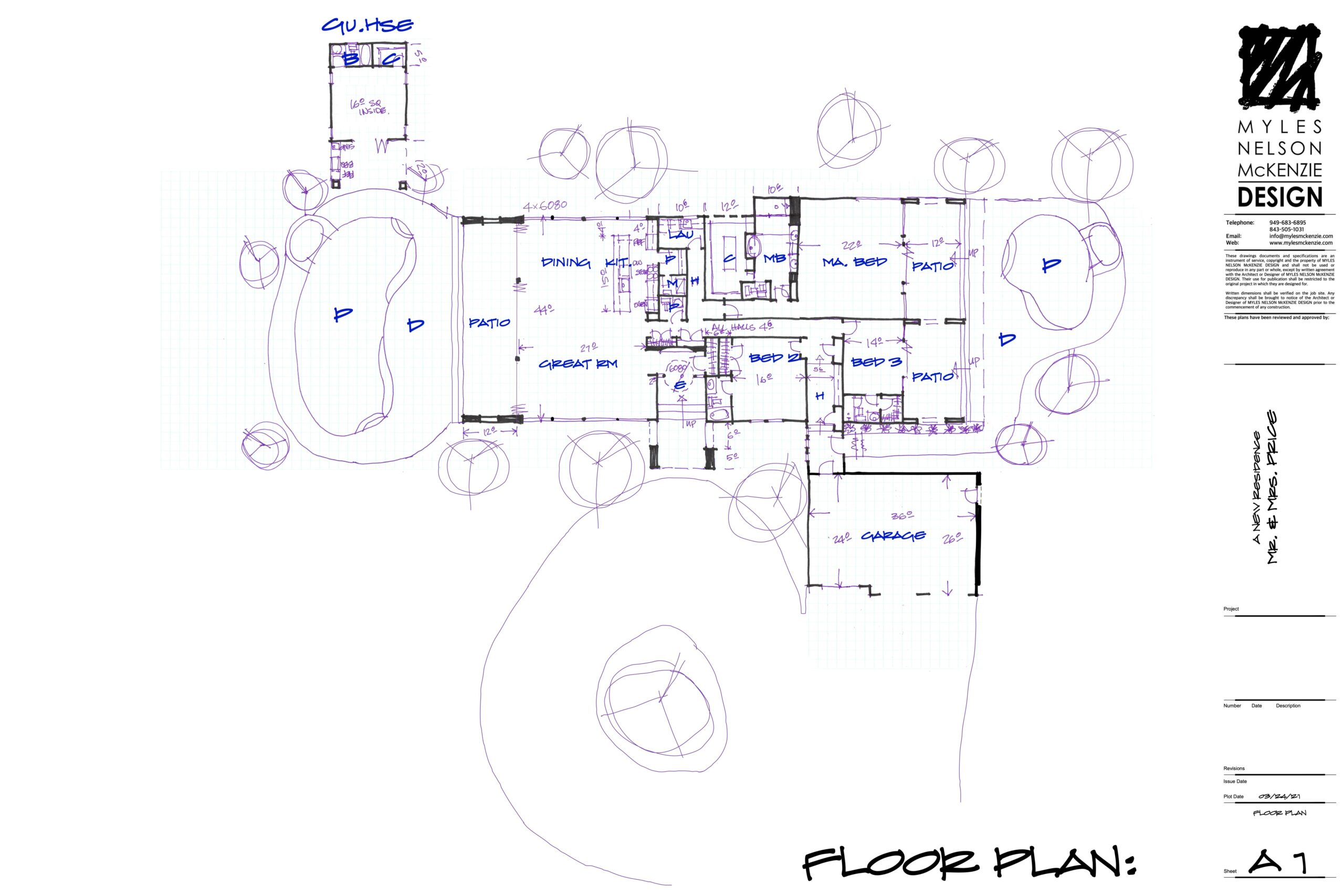 Myles Nelson McKenzie Design-Las Vegas Modern Home Design-Concept Floor Plan Design.