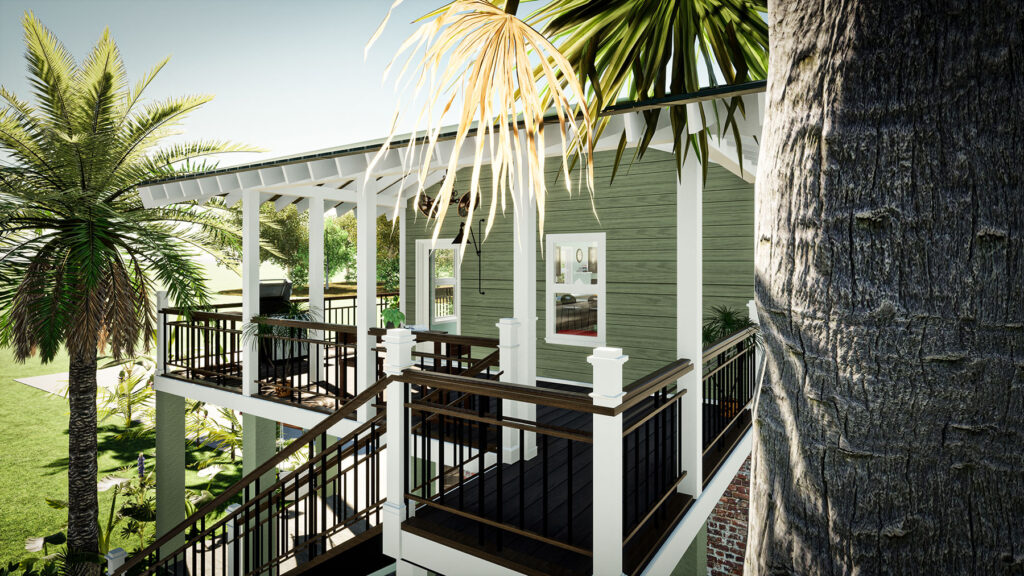 New 800 sf ADU Residence-Charleston South Carolina by Myles Nelson McKenzie Design.